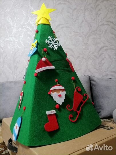 Ёлка из фетра для детей до 3х лет