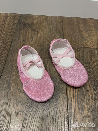 Чешки для танцев и гимнастики розовые 28 размер