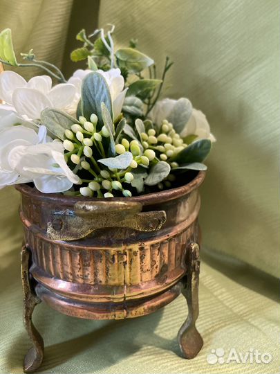 Медное кашпо. финляндия