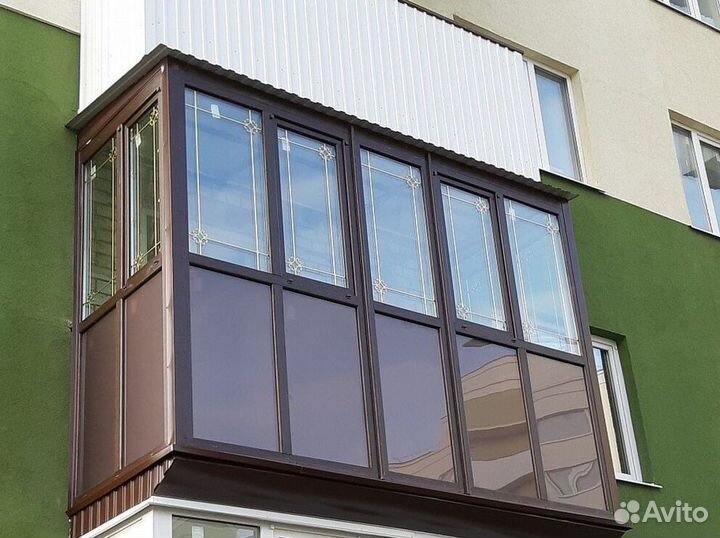 Остекление балконов и лоджий в рассрочку I6007