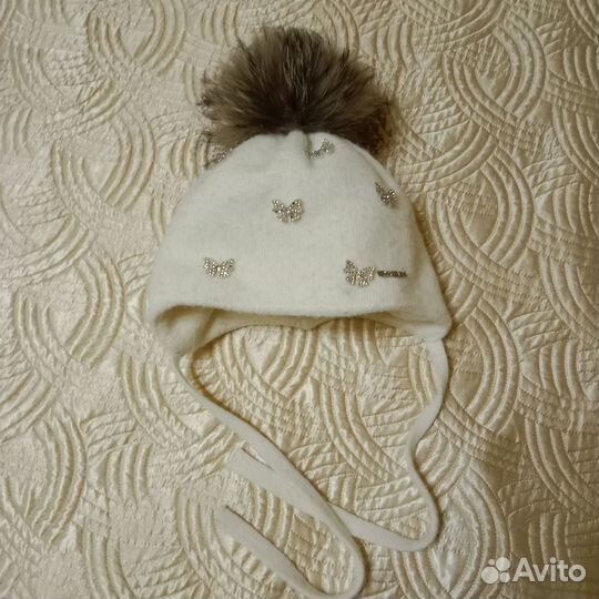 Шапка зимняя для девочки 46 48