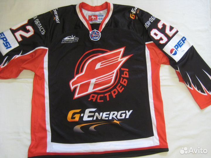 Хоккейный свитер. мхл. Авангард, Омские Ястребы