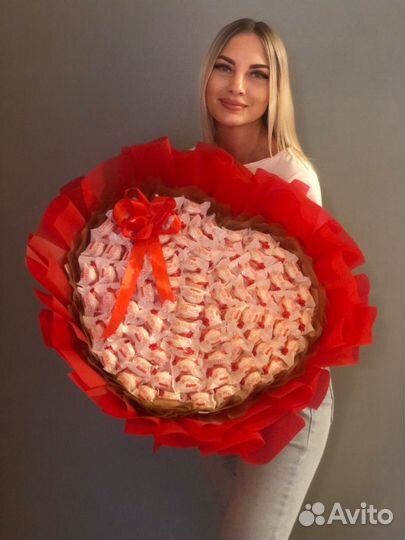 Букет из конфет Raffaello/подарок для мамы/девушки