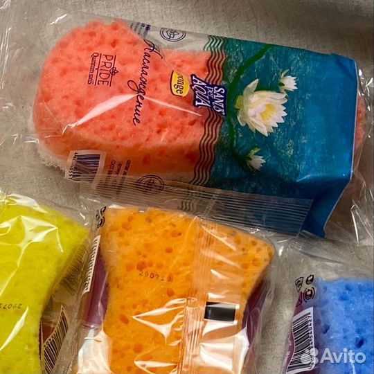 Губка для тела мочалка поролон массажная