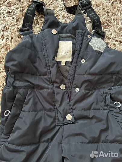 Зимняя куртка для девочки теплая 122