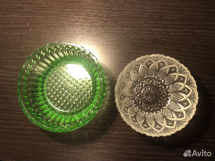 Вазочки из цветного стекла СССР