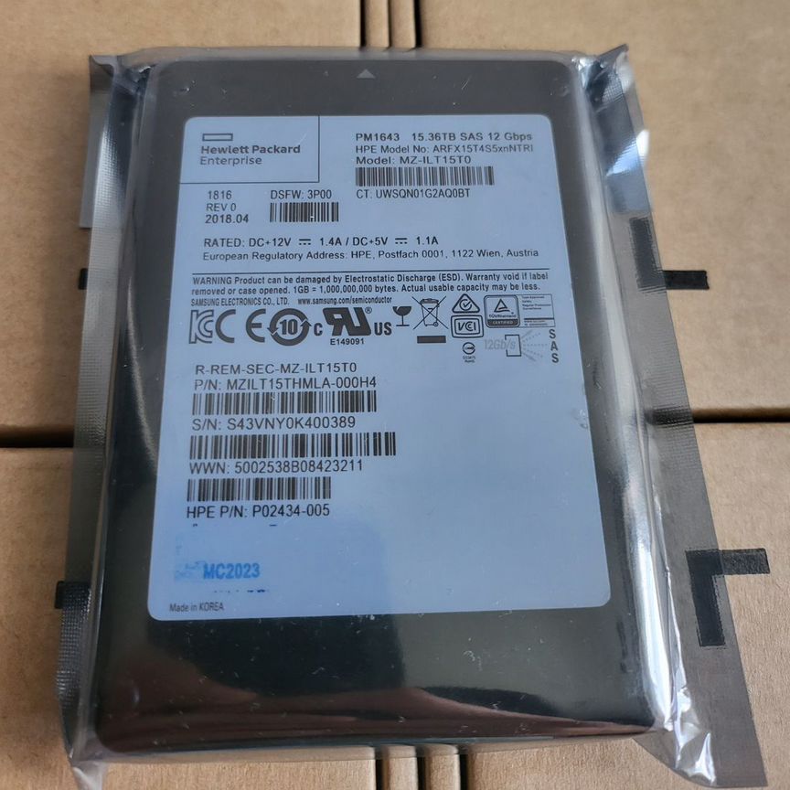 [PM1643] Hp /Pm 1643 15.36tb Pm1643