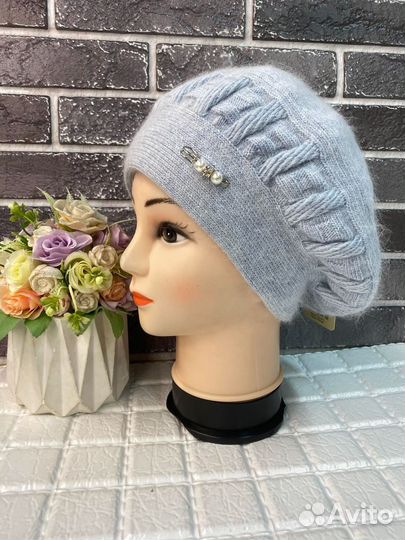 Берет зимний женский ангора