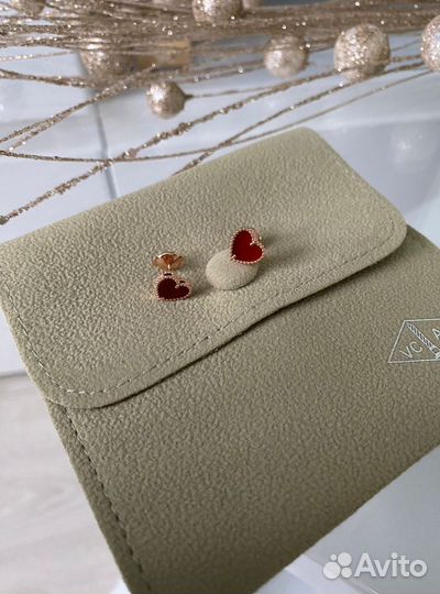 Серьги van cleef