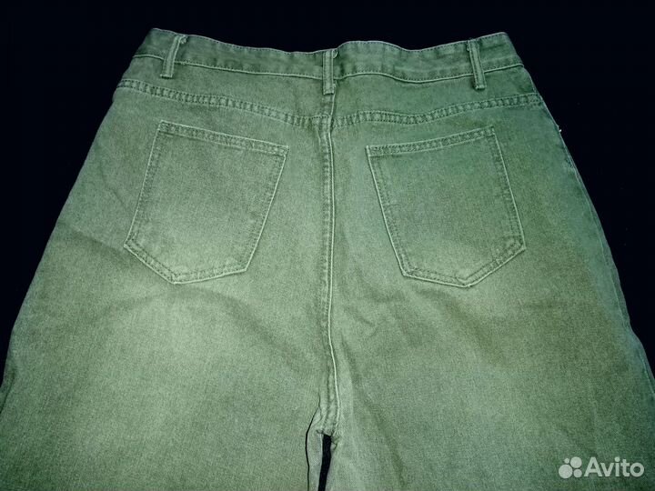 Джинсовые брюки широкие