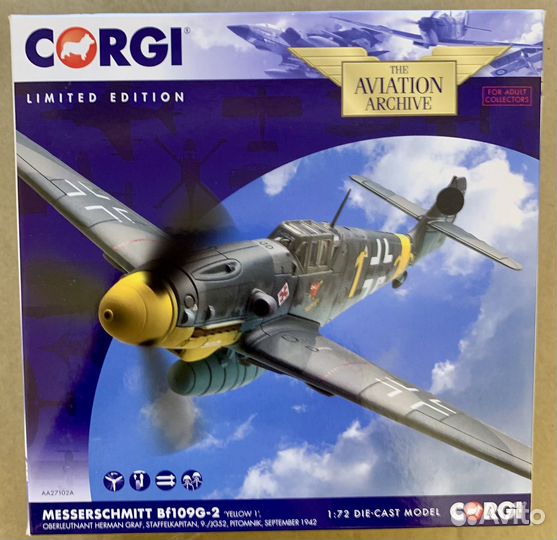 Самолет Gorgi- Messerschmitt Bf109 G-2, Yellow 1