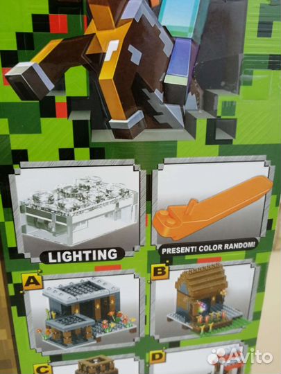 Конструктор minecraft Деревня, аналог lego
