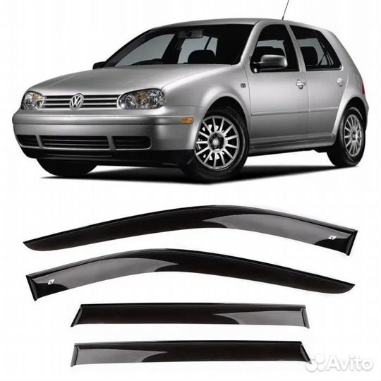 Ветровики Фольксваген Гольф 4 1999-05г Cobra Tun