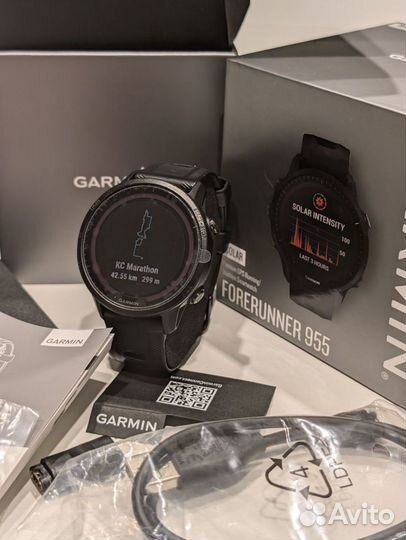 Часы Garmin Forerunner 955 Solar Black идеал