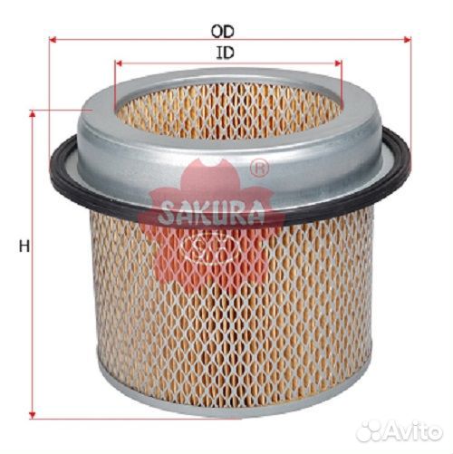 Фильтр воздушный A-1022 sakura Mitsubishi Galant L
