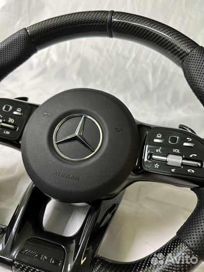 Руль Mercedes AMG w205 w213 w222 w217 карбон