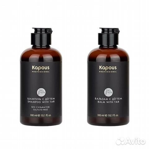 Kapous Комплект шампунь+бальзам для волос с Дёгтем
