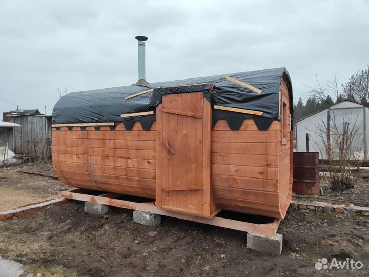 Баня бочка под ключ