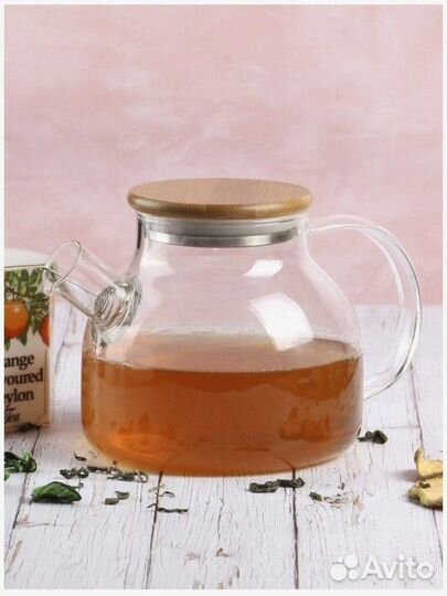 Чайник заварочный стеклянный 900 мл