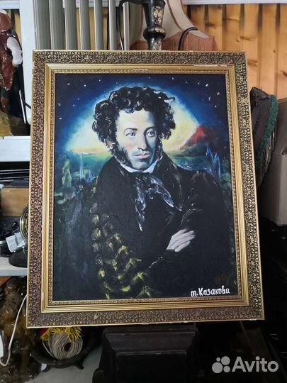 Картина маслом на холсте. Пушкин