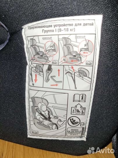 Автокресло babyton drive fix 9-36 кг с isofix