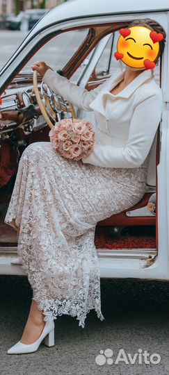 Свадебный жакет 48 размер