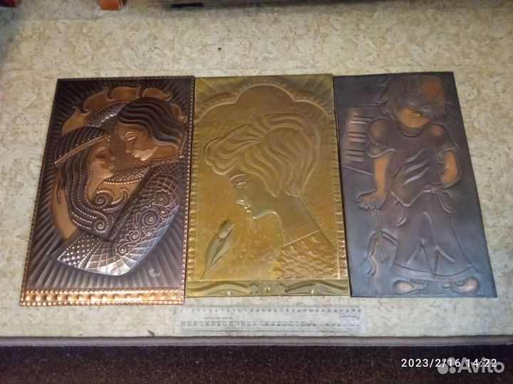 Картина медная чеканка