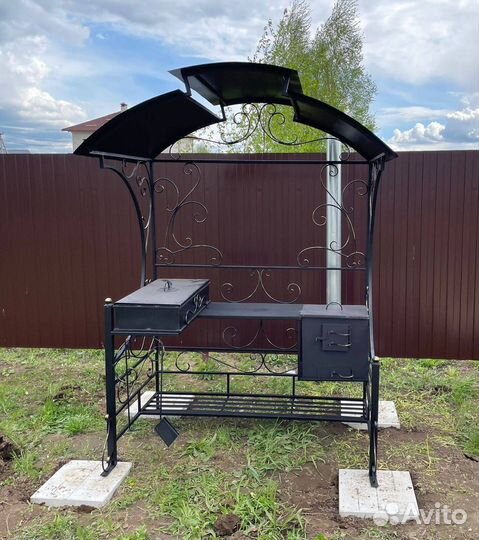 Беседка с мангалом