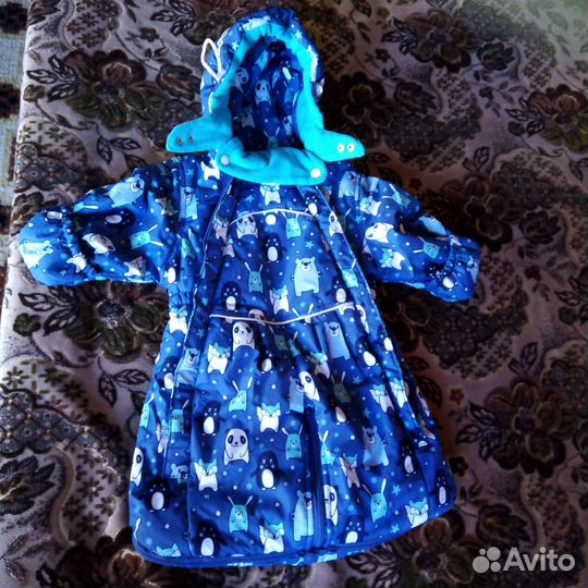 Комбинезон трансформер зимний 68 74