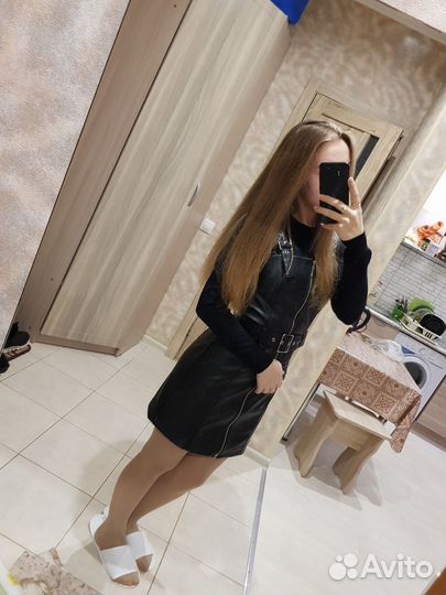 Кожаный сарафан