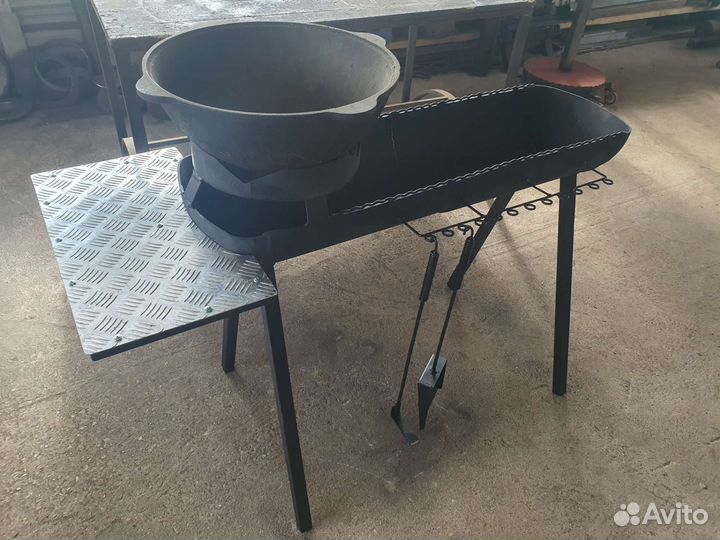 Мангал 3в1 с подказанником, толщина стенки 4.5мм