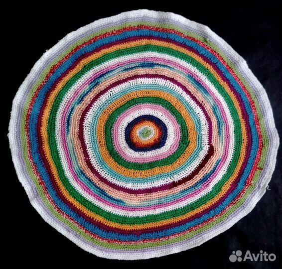 Коврики подстилки салфетки вязаные нат.мат D47-50