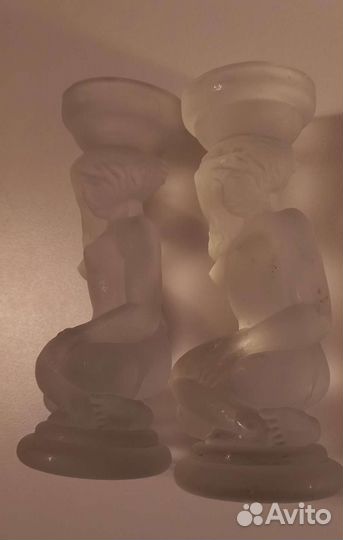 Подсвечник хрусталь(матовый)