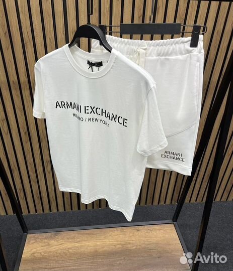 Armani exchange футболка + шорты костюм