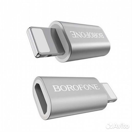 Переходник айфон 8 pin - микро USB Borofone BV5