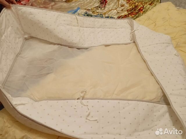 Бортик кроватку, наматрасник, махровый чехол