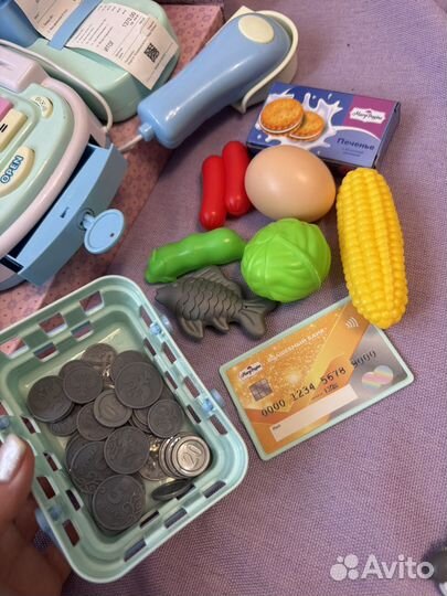 Касса детская игрушечная многофункциональная