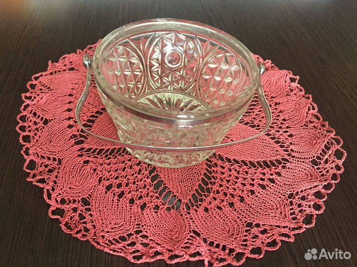 Конфетница стеклянная СССР