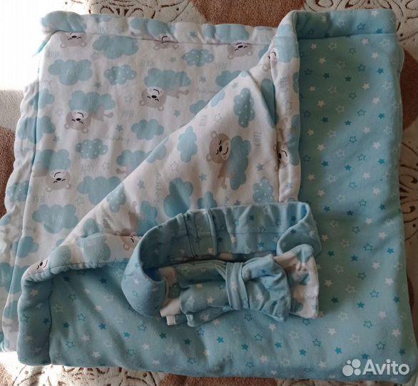 Конверт на выписку для мальчика теплый