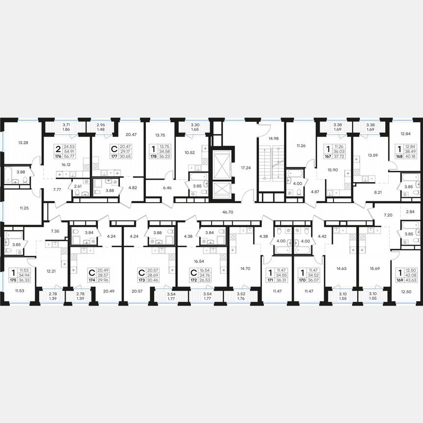 Квартира-студия, 30,7 м², 2/15 эт.