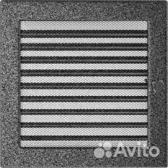 Решетка 22/22 (200 мм х 200 мм), черная серебро жа