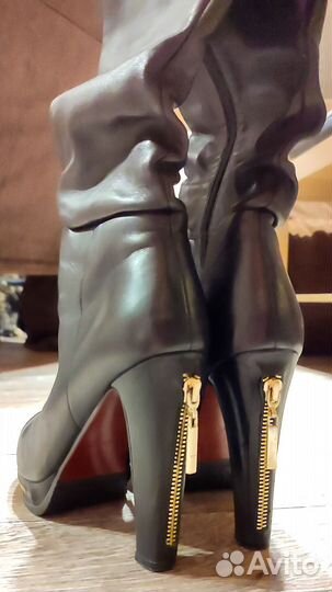 Ботфорты натуральная кожа