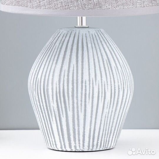 Настольная лампа 'Бун' E14 40Вт серый 22х22х35 см