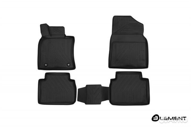 Коврики 3d в салон toyota camry, 2018, 4 шт. (поли