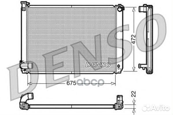 Радиатор lexus RX400H 3.3 A/T 04-08 DRM51005 Denso