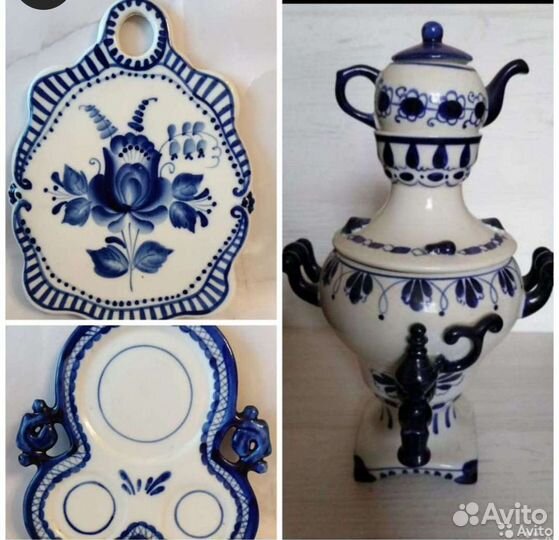 Посуда гжель в хорошем состоянии