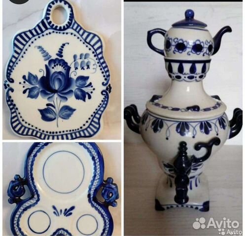 Посуда гжель в хорошем состоянии