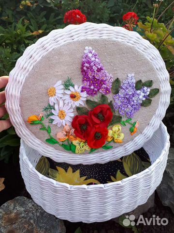 Шкатулка плетёная ручная работа