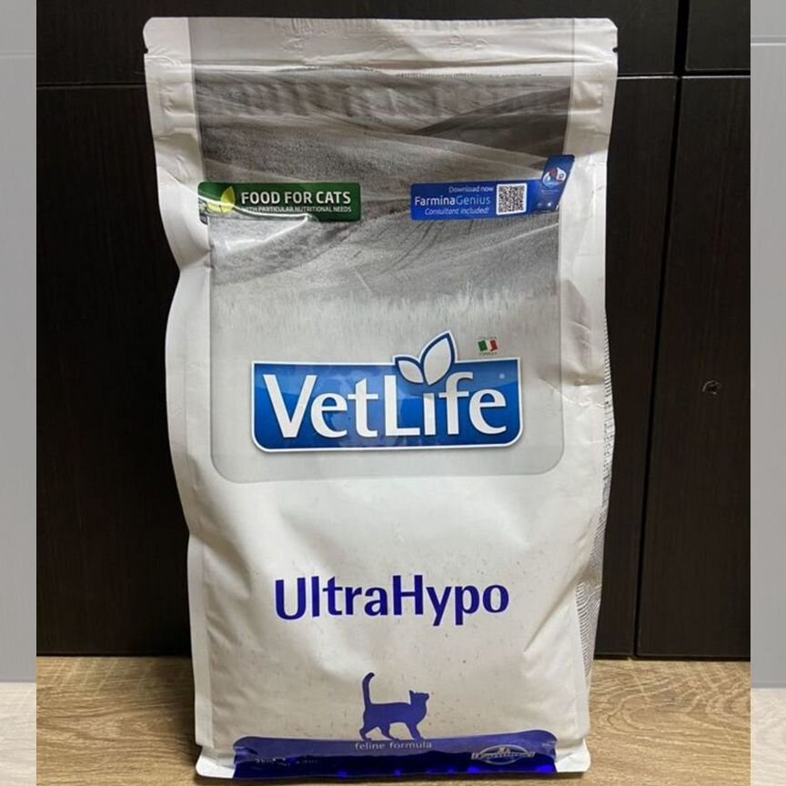 Farmina Vet Life ultrahypo корм для кошек 2 кг