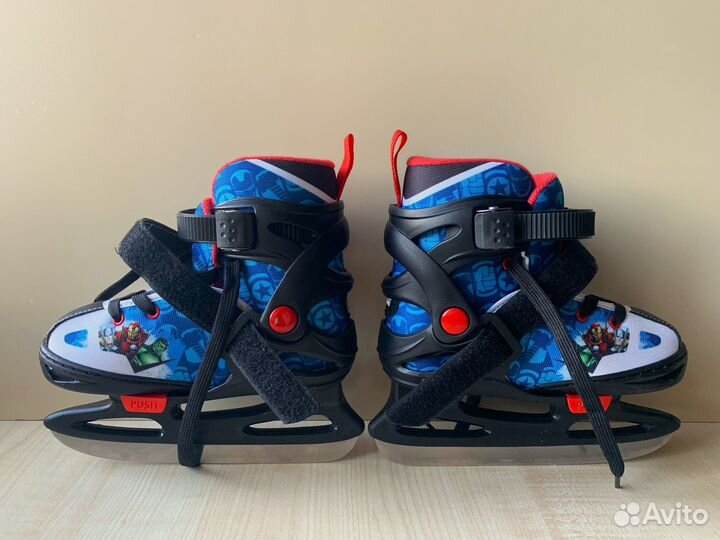 Коньки детские раздвижные Nordway 26-31 + защита